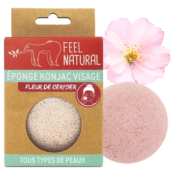 Konjac szivacs cseresznyevirág arcra