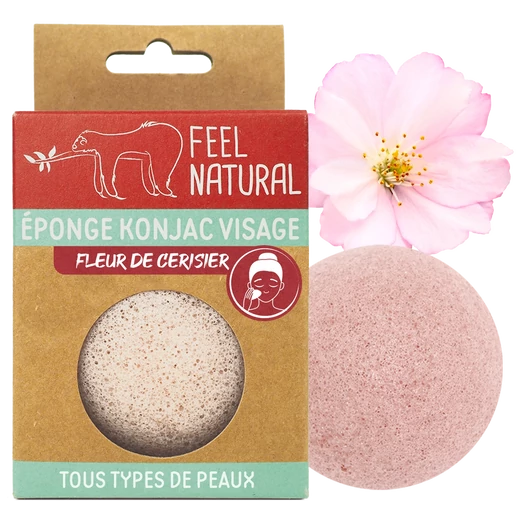 Konjac szivacs cseresznyevirág arcra