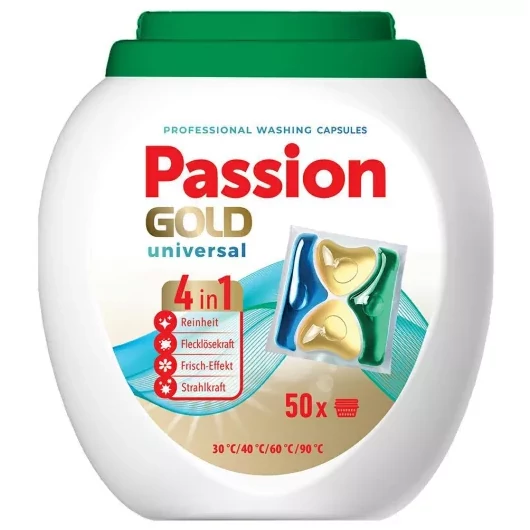 Passion Gold 4 IN 1 mosókapszula Univerzális 50 DB-os
